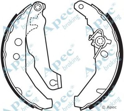 APEC BRAKING shu691 -  Комплект тормозных колодок